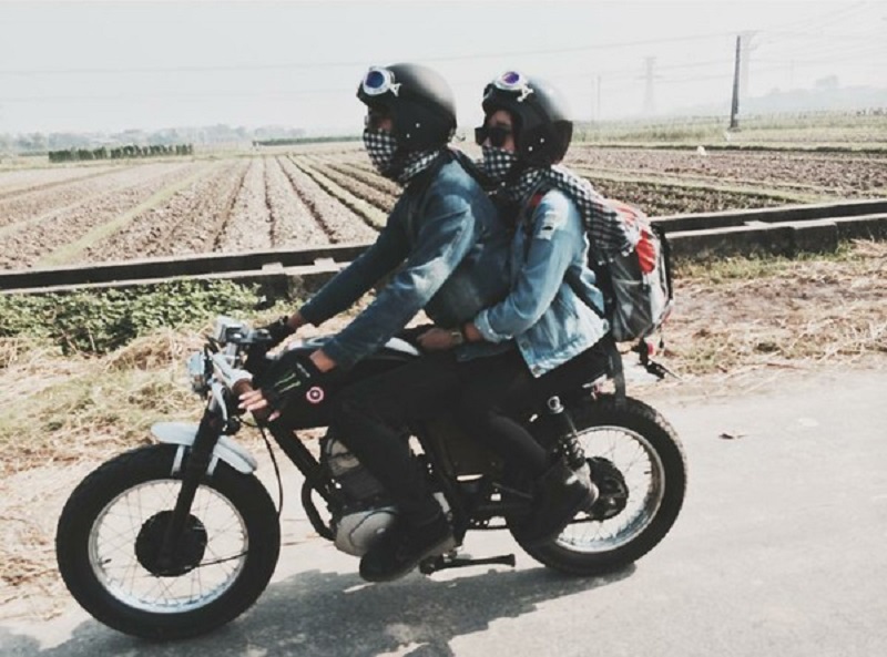 Mơ đi xe máy cùng với người yêu của mình